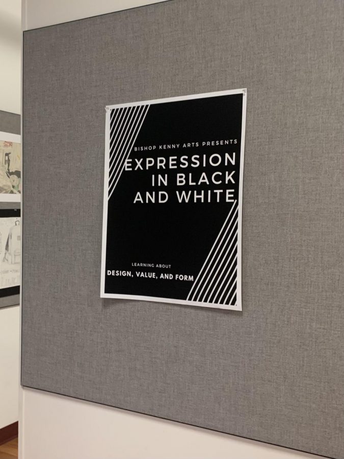 The theme of the night’s art gallery is “Expression in Black and White”.