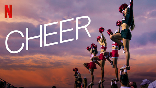 Athletes from the hit docuseries ‘Cheer’ doing a liberty coed stunt (Photo Courtesy of Netflix).