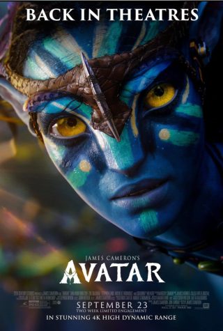 Poster for Avatar re-release (Photo courtesy of IMDb)
