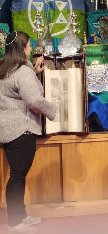 Rabbi Shira Rosenblum unravels the Torah, written by hand with quill and ink.