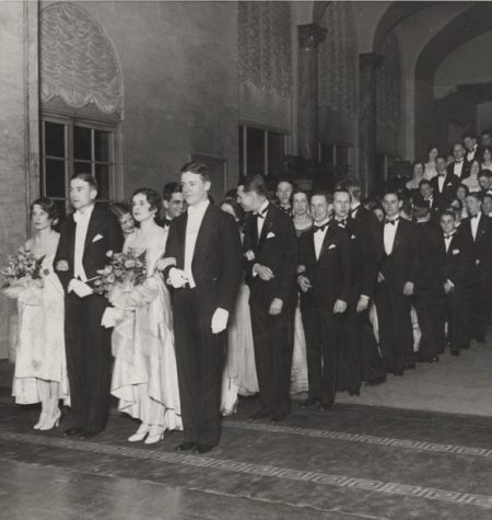 Prom originally started in college where men would ask women to go. (Photo courtesy of Archival Photographic Files and the University of Chicago)