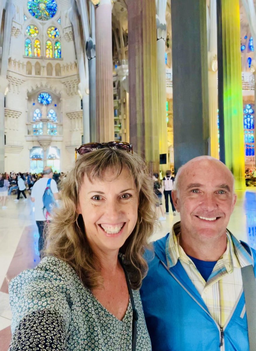 Dr. Parkison and her husband, Paul at the Basilica de la Sagrada Familia in Barcelona, Catalonia, Spain in October 2022. (Photo curtesy of Dr. Missy Parkison) 