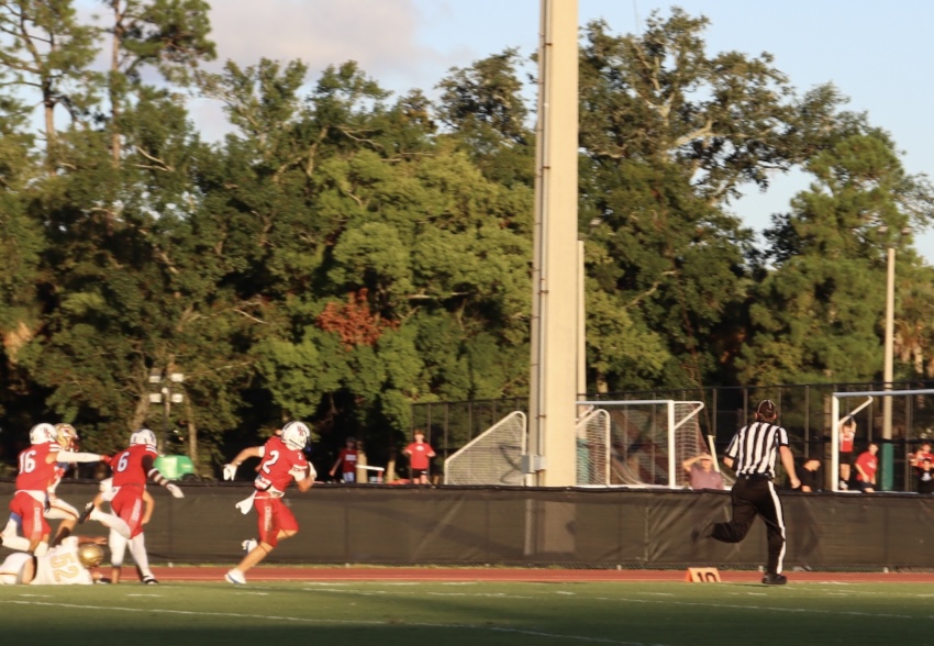 John Donovan scoring the first touchdown of the game.
