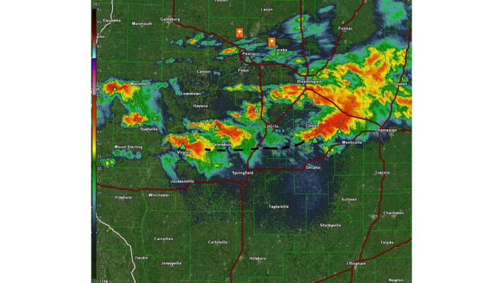 Multiple Early Stage Supercells Now Active Across Central Illinois as Storm Near Virginia IL Could Become the First Tornadic Supercell of the Day
