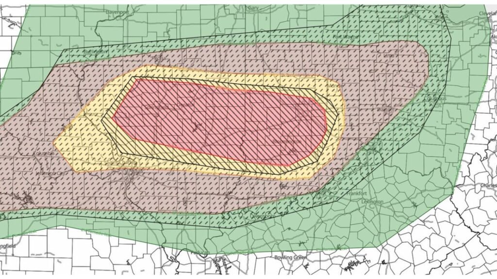 SPC Issues Urgent Update as Locally Enhanced Strong Tornado Threat Shifts South Tonight Targeting Springfield, Bloomington, Indianapolis and Surrounding Communities